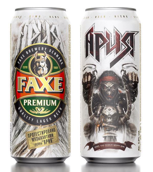 Эксклюзивная серия пива «FAXE-АРИЯ» для поклонников рока и не только